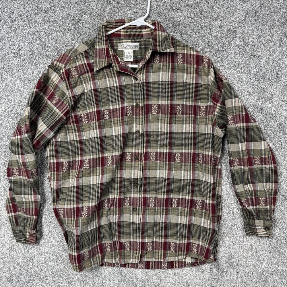 Vintage 90s Chrysantheme Shirt Large Cabincore Rustic Folk Heritage Cottagecore